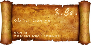 Kész Csongor névjegykártya